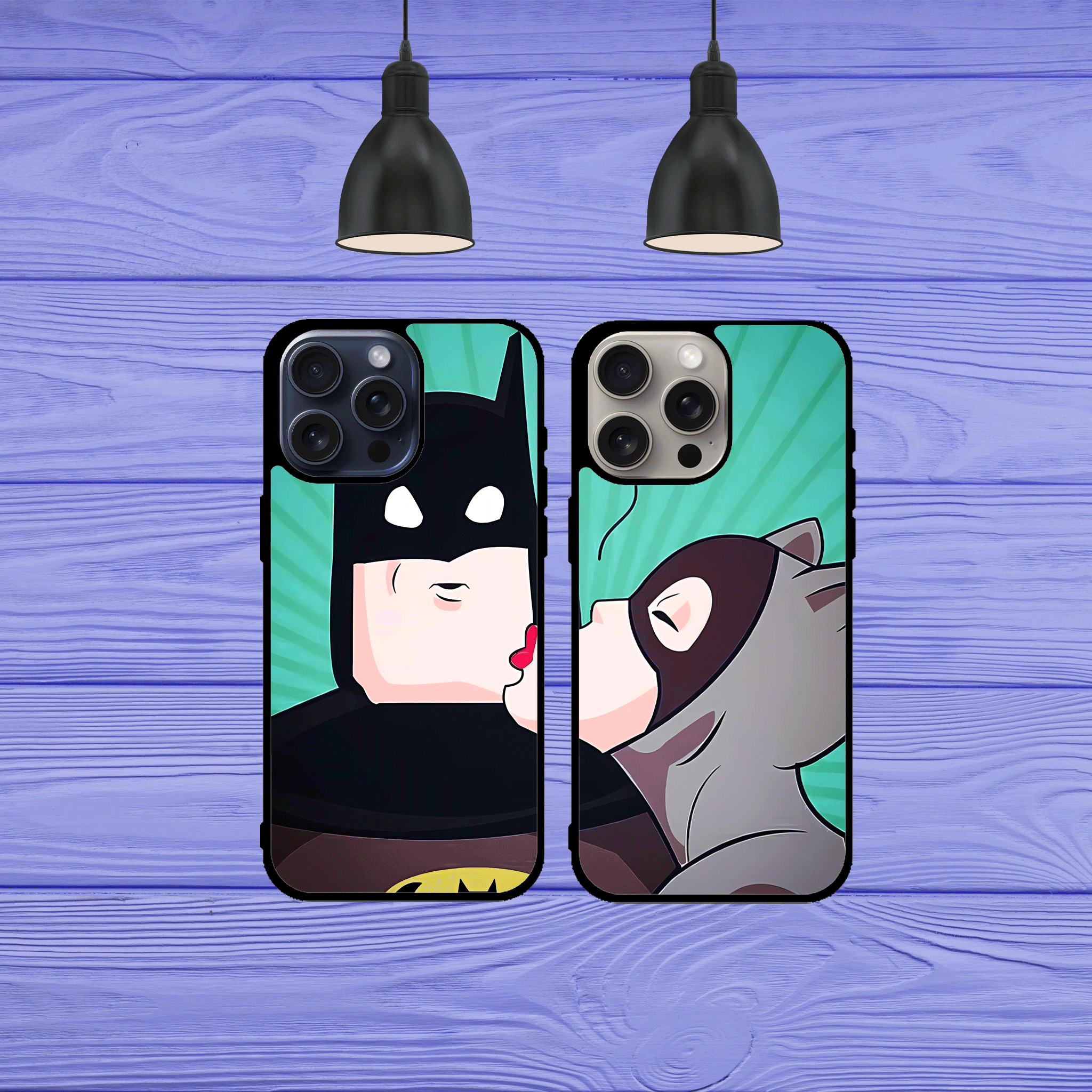 Carcasa Batman y Gatubela